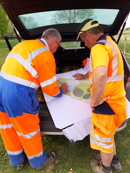 Employés sur chantier